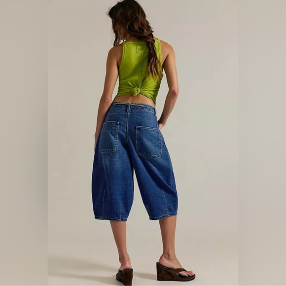 NWT We the Free Amanda cropped barrel pants - Picture 3 of 9